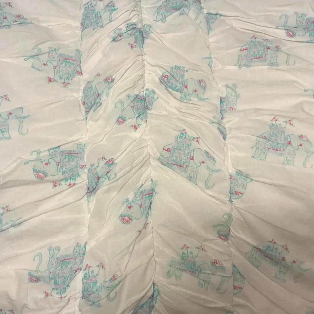 Lily Pulitzer tufted pillow sham